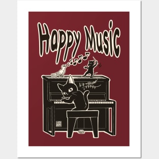 Happy music Posters and Art